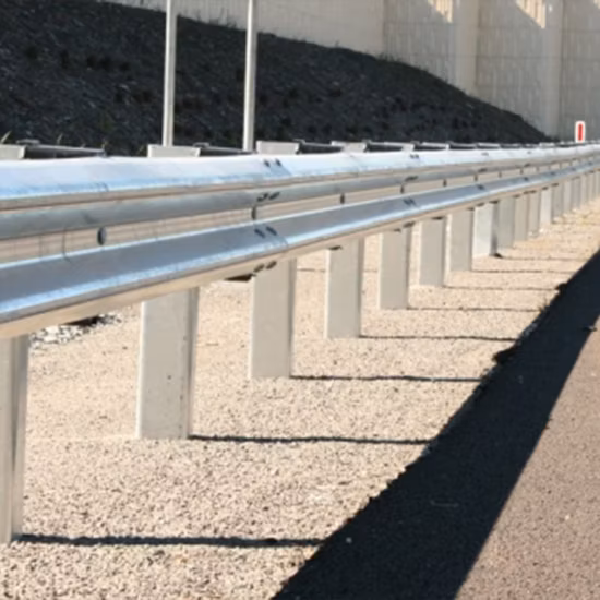Road Safety Steel Hot DIP Galvanized W Beam Three Beam Highway Traffic Crash Barrier Guardrail