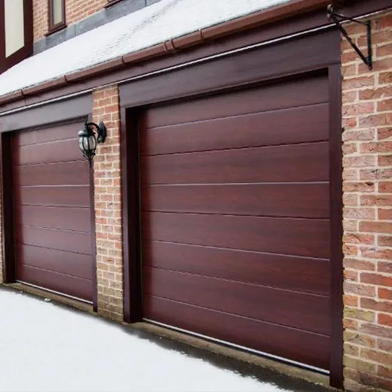 Puerta de garaje eléctrica seccional automática de aluminio Villa con motor