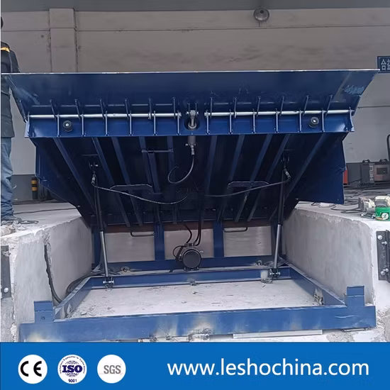 Plataforma elevadora industrial para garaje de servicio pesado, carga y descarga de contenedores, nivelador de muelle oscilante